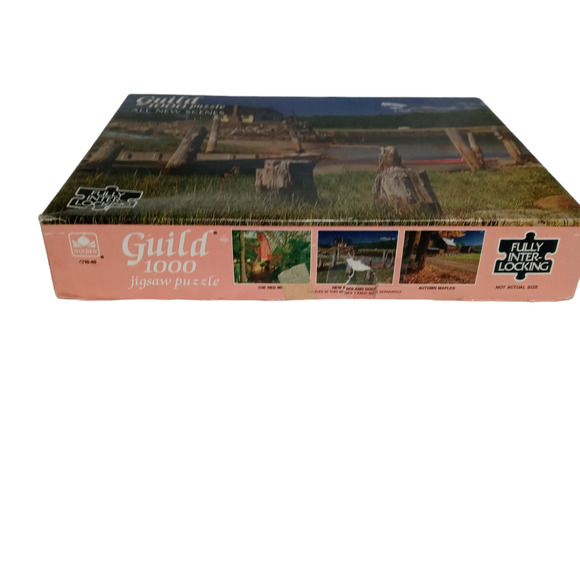 New England Dock Puzzle - 1000 PC Vintage Scene🛶🚣‍♀️ - Picture 4 of 12